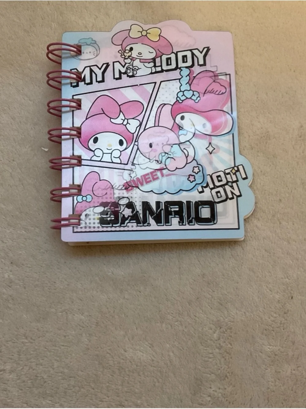 Sanrio My Melody Notebook - Pink & Light Blue Cover